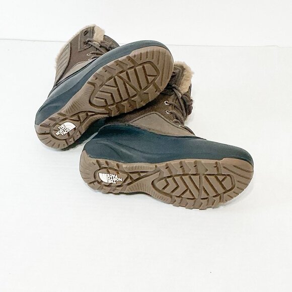 The North Face NWB Sz 6 Brown Shellista IV Waterproof Leather Mid Boots - Picture 13 of 14